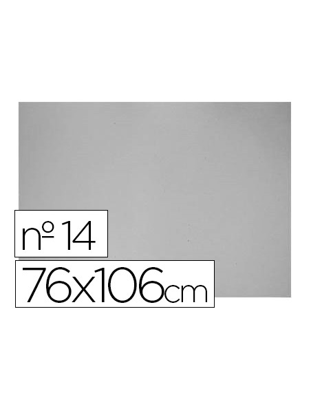Carton gris nº 14 76x106 cm hoja