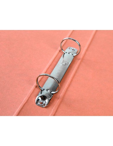 Carpeta de 2 anillas 25mm redondas liderpapel folio carton cuero