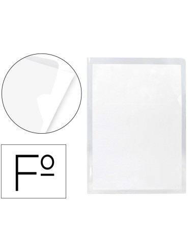 Carpeta dossier unero plastico q connect 180 mc folio transparente