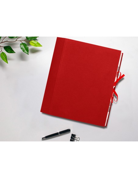 Carpeta fuelle liderpapel folio carton forrado burdeos