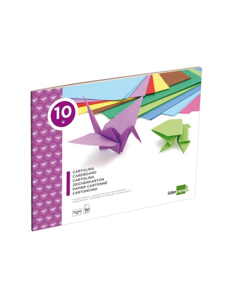 Bloc trabajos manuales liderpapel cartulina 240x315 mm 10 hojas colores surtidos Bloc trabajos manuales liderpapel cartulina 240x315 mm 10 hojas colores surtidos