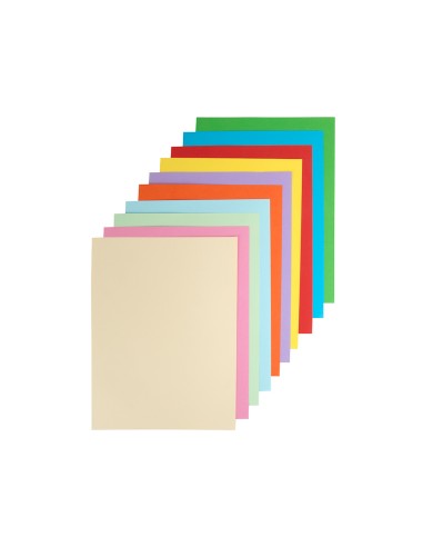 Bloc trabajos manuales liderpapel cartulina 240x315 mm 10 hojas colores surtidos