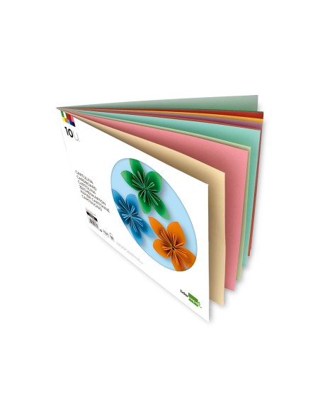 Bloc trabajos manuales liderpapel cartulina 240x315 mm 10 hojas colores surtidos Bloc trabajos manuales liderpapel cartulina 240x315 mm 10 hojas colores surtidos