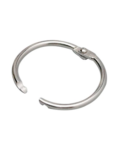 Anilla bisagra liderpapel niquelada n1 diametro 20 mm caja de 20 unidades