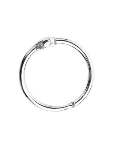 Anilla bisagra liderpapel niquelada n5 diametro 51 mm caja de 10 unidades