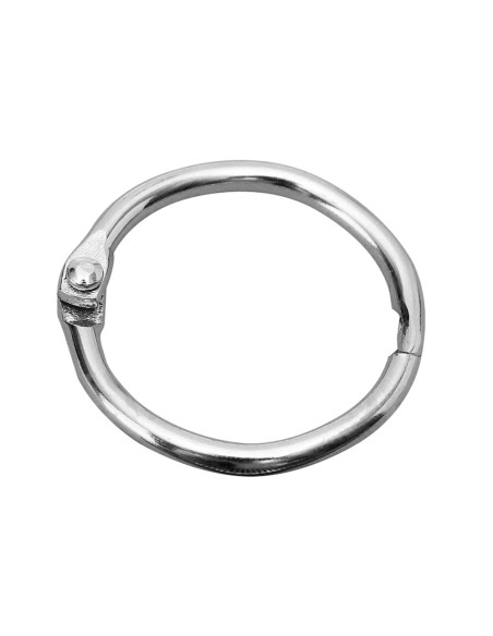 Anilla bisagra liderpapel niquelada n3 diametro 35 mm caja de 20 unidades