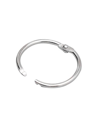 Anilla bisagra liderpapel niquelada n2 diametro 30 mm caja de 20 unidades