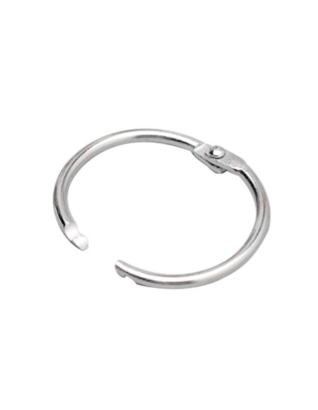 Anilla bisagra liderpapel niquelada n2 diametro 30 mm caja de 20 unidades