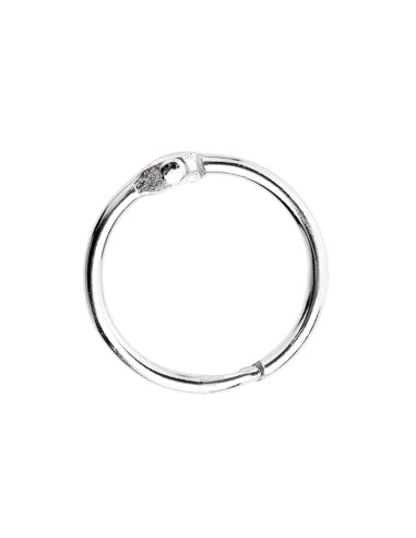 Anilla bisagra liderpapel niquelada n2 diametro 30 mm caja de 20 unidades