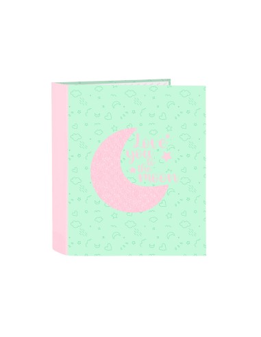 Carpeta safta 4 anillas lomo ancho carton folio blackfit8 moon