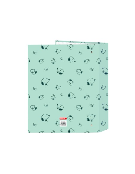 Carpeta safta carton folio 4 anillas lomo ancho snoopy groovy 60x270x300 mm
