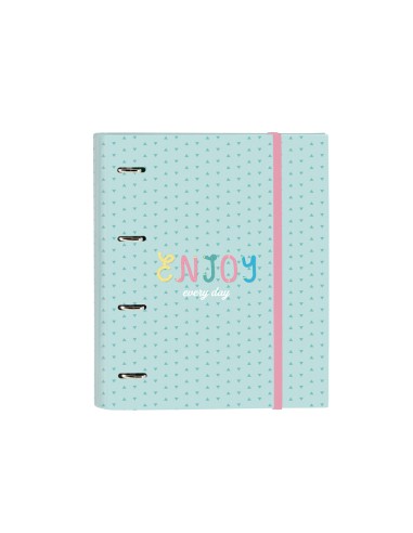 Carpeta con recambio safta din a4 tapa forrada 100 h 60 gr cuadro 5 mm con goma y 5 separadores blackfit8 enjoy