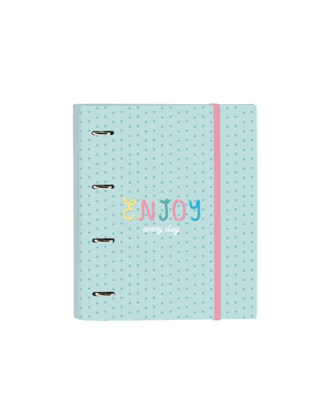 Carpeta con recambio safta din a4 tapa forrada 100 h 60 gr cuadro 5 mm con goma y 5 separadores blackfit8 enjoy