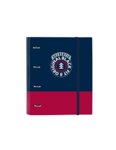 Carpeta con recambio safta din a4 tapa forrada 100 h 60 gr cuadro 5 mm con goma y 5 separadores blackfit8
