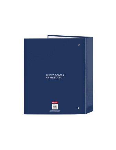 Carpeta safta carton folio 4 anillas lomo ancho benetton cool 60x270x300 mm
