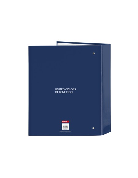 Carpeta safta carton folio 4 anillas lomo ancho benetton cool 60x270x300 mm