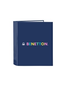 Carpeta safta carton folio 4 anillas lomo ancho benetton cool 60x270x300 mm