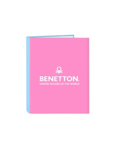 Carpeta safta carton folio 4 anillas mixtas benetton spring 40x265x330 mm