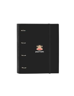 Carpeta con recambio safta din a4 tapa forrada 100 h 60 gr cuadro 5 mm con goma y 5 separadores paul frank