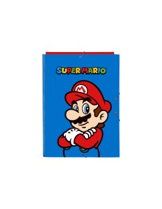 Carpeta safta gomas folio tres solapas super mario play 25x260x335 mm