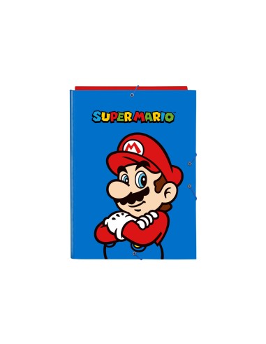 Carpeta safta gomas folio tres solapas super mario play 25x260x335 mm