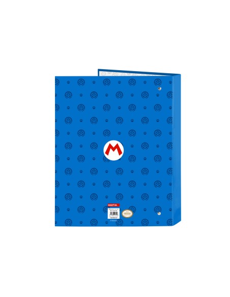 Carpeta safta carton folio 4 anillas mixtas super mario play 40x265x330 mm