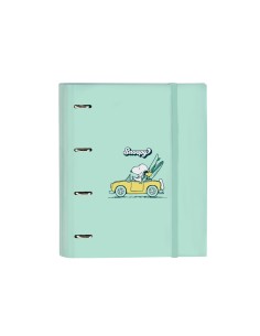 Carpeta con recambio safta din a4 tapa forrada 100 h 60 gr cuadro 5 mm con goma y 5 separadores snoopy groovy
