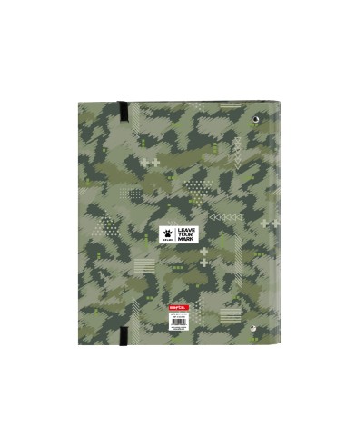 Carpeta con recambio safta din a4 tapa forrada 100 h 60 gr cuadro 5 mm con goma y 5 separadores kelme travel