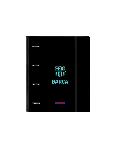 Carpeta con recambio safta din a4 tapa forrada 100 h 60 gr cuadro 5 mm con goma y 5 separadores fc barcelona 3