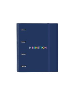 Carpeta con recambio safta din a4 tapa forrada 100 h 60 gr cuadro 5 mm con goma y 5 separadores benetton cool