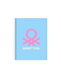 Cuaderno espiral safta microperforado din a4 tapa forrada 120 hojas cuadro 5 mm 60 gr benetton spring