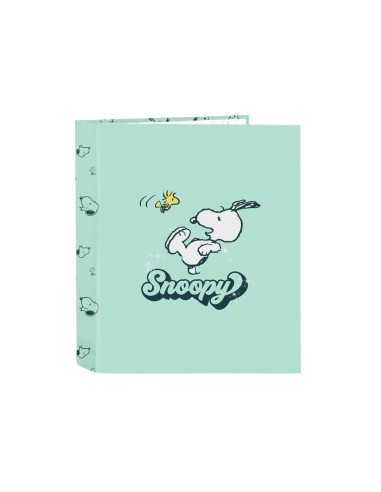 Carpeta safta carton folio 4 anillas lomo ancho snoopy groovy 60x270x300 mm