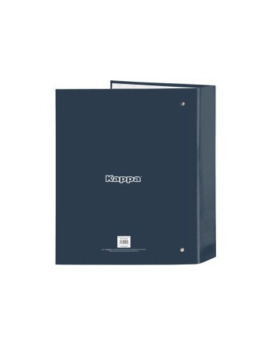 Carpeta safta carton folio 4 anillas lomo ancho kappa dark navy 60x270x300 mm