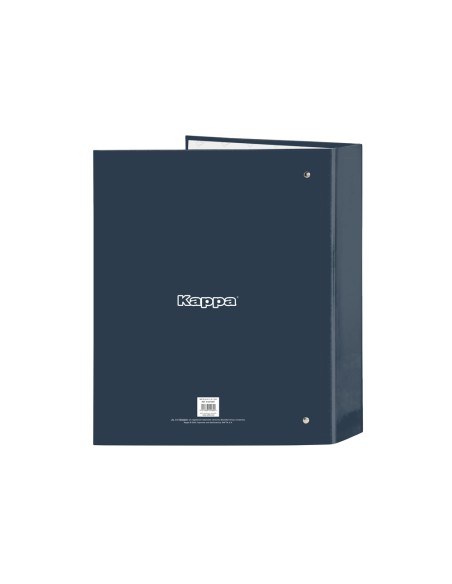 Carpeta safta carton folio 4 anillas lomo ancho kappa dark navy 60x270x300 mm