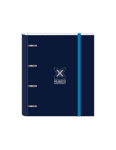 Carpeta con recambio safta din a4 tapa forrada 100 h 60 gr cuadro 5 mm con goma y 5 separadores munich nautic