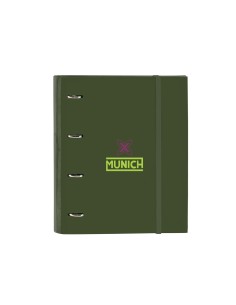 Carpeta con recambio safta din a4 tapa forrada 100 h 60 gr cuadro 5 mm con goma y 5 separadores munich bright