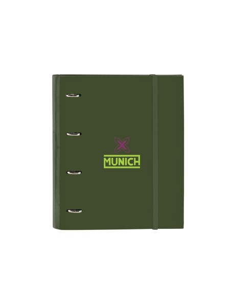 Carpeta con recambio safta din a4 tapa forrada 100 h 60 gr cuadro 5 mm con goma y 5 separadores munich bright