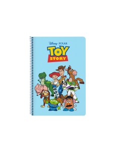 Cuaderno espiral safta folio 80 h 60 gr cuadro 4 mm tapa extradura toy story ready to play