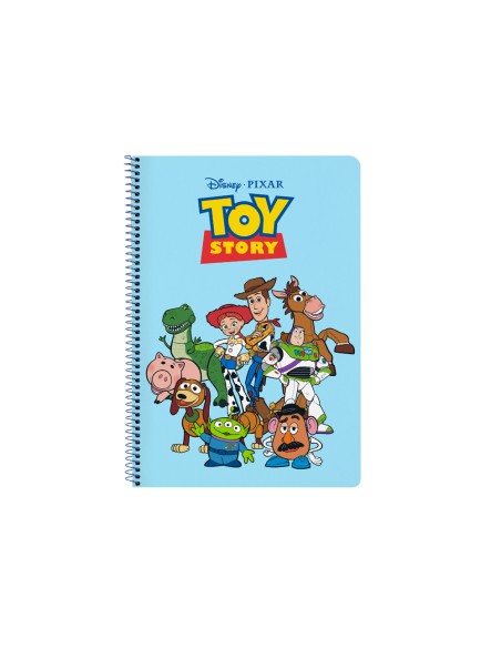 Cuaderno espiral safta folio 80 h 60 gr cuadro 4 mm tapa extradura toy story ready to play