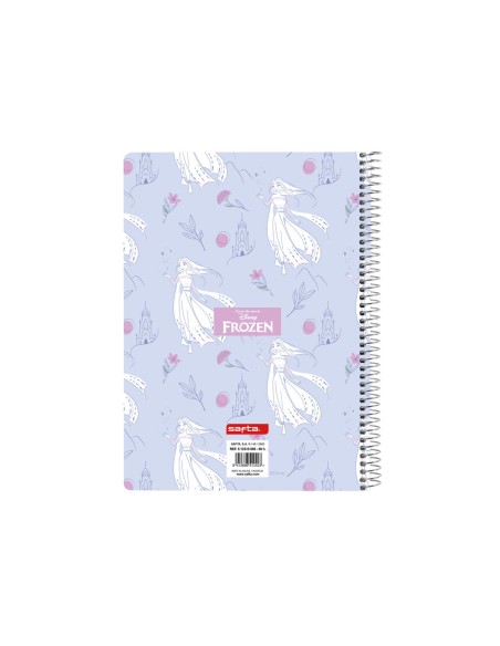 Cuaderno espiral safta cuarto 80 h 60 gr cuadro 4 mm tapa extradura frozen ii memories