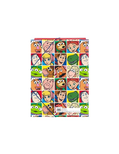 Carpeta safta gomas carton folio solapas toy story ready to play