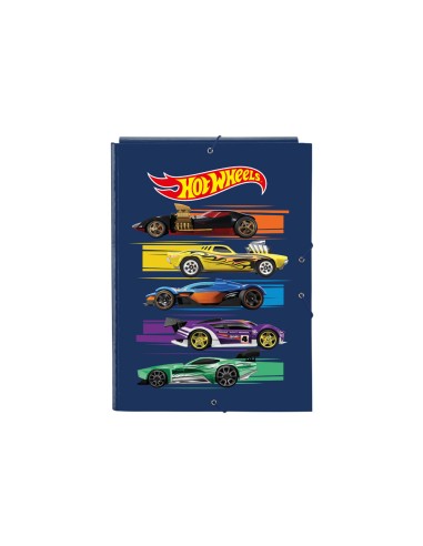 Carpeta safta gomas carton folio solapas hot wheels speed club