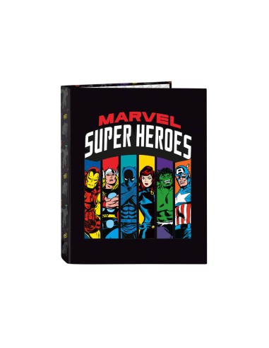 Carpeta safta carton folio 4 anillas mixtas avengers super heroes