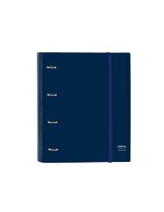 Carpeta 4 anillas 35 mm safta din a4 gomas y 5 separadores tapa forrada recambio 100 h 60 gr cuadro 5 mm stationery