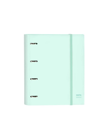 Carpeta 4 anillas 35 mm safta din a4 gomas y 5 separadores tapa forrada recambio 100 h 60 gr cuadro 5 mm stationery