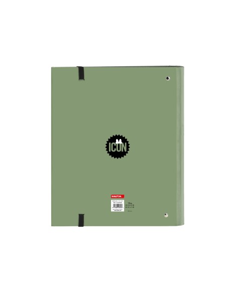 Carpeta 4 anillas 35 mm safta din a4 gomas y 5 separadores tapa forrada recambio 100 h 60 gr cuadro 5 mm minnie