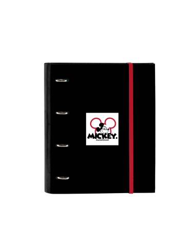 Carpeta 4 anillas 35 mm safta din a4 gomas y 5 separadores tapa forrada recambio 100 h 60 gr cuadro 5 mm mickey