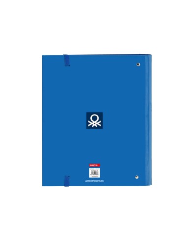 Carpeta 4 anillas 35 mm safta din a4 gomas y 5 separadores tapa forrada recambio 100 h 60 gr cuadro 5 mm benetton