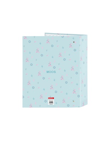 Carpeta 4 anillas lomo ancho safta folio moos garden