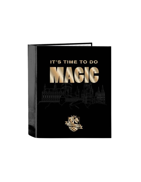 Carpeta 4 anillas lomo ancho safta folio harry potter witchcraft